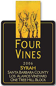 Four Vines 2006 One Tree Hill Block Syrah